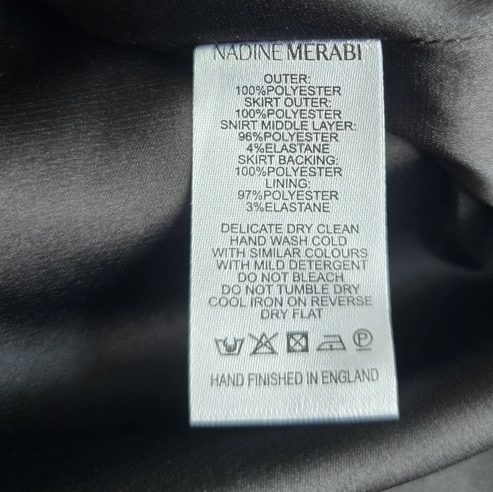 Nadine Merabi Harper Black Mini Dress Size XS - Picture 15 of 16